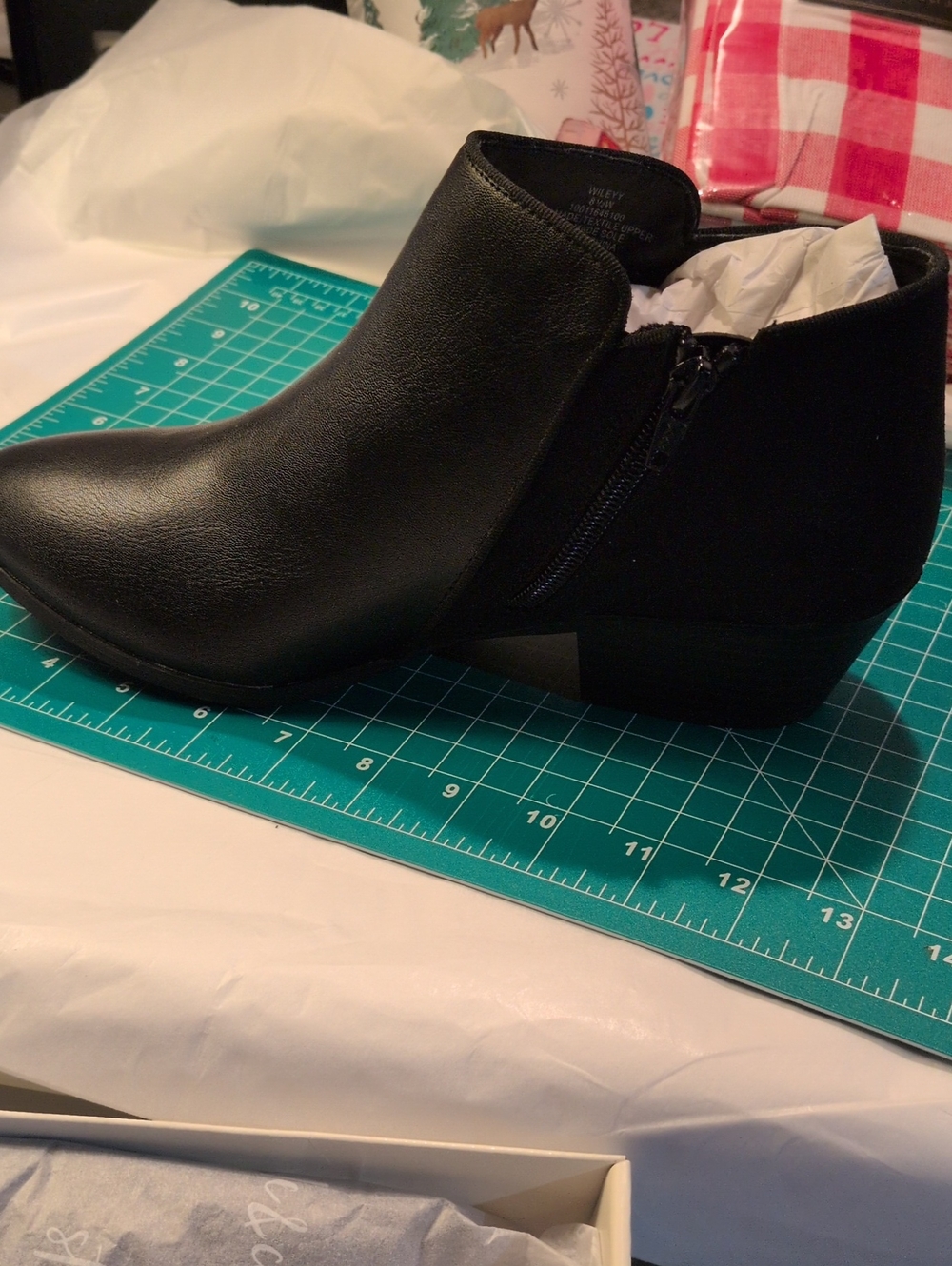 Black Side Zip Booties